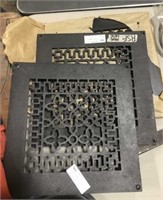 (3) Decorative Floor Cast Iron Grates