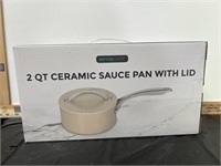 Servappetit 2 qt Ceramic Sauce Pan With Lid