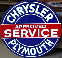 DSP Chrysler Plymouth Approved Service Sign