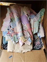 Fabric, Blankets Box Lot