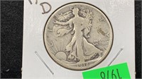 1918-D Walking Liberty Half Dollar