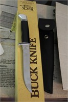 BUCK KNIFE /SHEATH  HUNTING STYLE