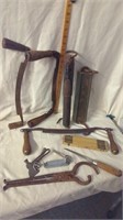 Vintage scales, saws and more