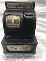 Vintage Uncle Sam 3 Coin Cash Register Bank
