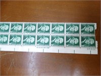 20 Unused Thomas Jefferson 1 Cents Stamps GREEN
