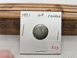 1931 CANADA 10 CENT COIN