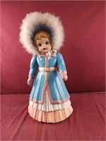 Vintage ceramic doll 23" tall