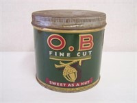 O.B TOBACCO 1/2 LB TIN - TERREBONNE TOBACCO CO.