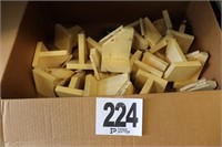 Box of Wood Pieces (Possibly Used for Quilting)