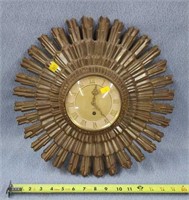 Vintage 8 Day Windup Clock 16"- no key