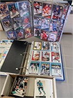 Binders Full & Box of Hockey Cards 1991 - 1994