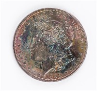 Coin 1898 Morgan Silver Dollar Toned, BU
