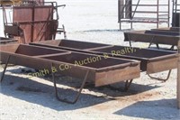 2 - 10' LONG X 3' WIDE FEED TROUGHS