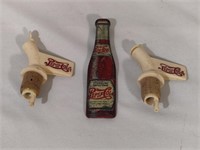 Pepsi Cola Double Dot Metal Bottle Opener & Taps