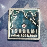 Aitkens-Pewter Tsunami Relief 2004-05 Pin