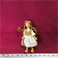 Wooden Doll (Vintage) (7" Tall)