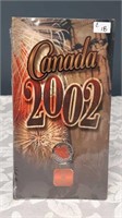 CANADIAN 2002 COLOURED QUARTER IN ORIGIANL CASE