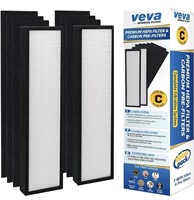 Veva 2 HEPA Air Filters & 6 Carbon Pre-Filters