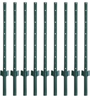 4 Feet Fence Posts Sturdy Duty Metal Fence Post