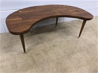 Mid Century Style Kidney Shaped Coffee Table