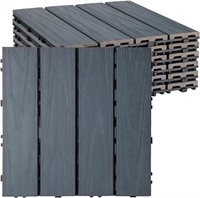 famobay Wood Plastic Composite Patio Deck Tiles,DI