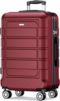 SHOWKOO Luggage Sets Expandable PC+ABS Durable Sui