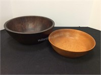 Two Wood Serving Bowls