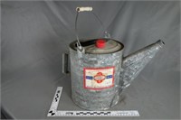Blue Grass galvanized watering can