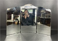 Vintage Tri-Fold Vanity Mirror