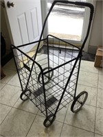 Collapsable wire cart