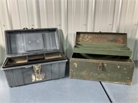 Kennedy metal box and plastic tool box with