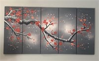 Panel wall art - 5 panel painting on canvas
