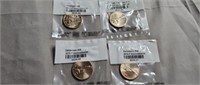 18 uncirculated State dollar coins in case -