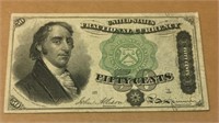 U S A Fractional 50 Cents 1869 - 1875 FR 1379 AU