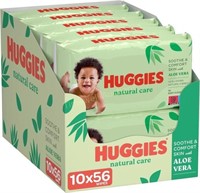 Huggies Baby Wipes  Aloe  56 ct  10 pk