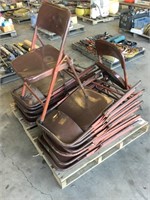 Pallet of (15) Metal Folding Chairs