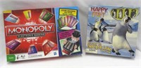 Games: Monopoly Electronic Banking. Happy Feet