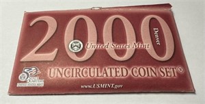 2000 United States Mint Denver Coin Set