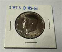 1976-D 40% Kennedy Half Dollar MS63