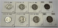 8 Silver Quarters