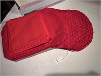 Red Placemats and Napkins