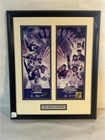 2004 PATRIOT & RED SOX CHAMPIONS FRAMED PHOTO