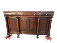 19TH CENT. FEDERAL MAHOGANY SIDEBOARD