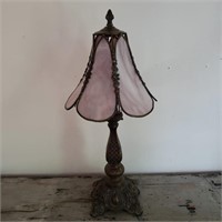 21" Mauve FarberGlass Table Lamp