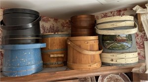 Vintage Wooden Buckets