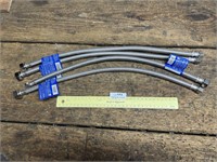 Lot of New 20" Stainless Braided Faucet Connectors
