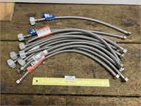 Lot of New 20" Stainless Braided Faucet Connectors