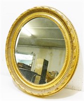 Gold Gilded Oval Wall Mirror 31x27