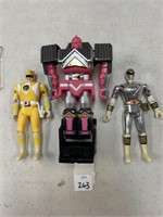 1990 BANDAI POWER RANGERS FIGURE LOT OF 3