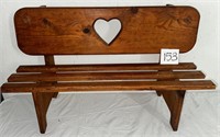 Wooden Bench (Doll Size)